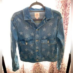 Lularoe: palm & stars denim jacket